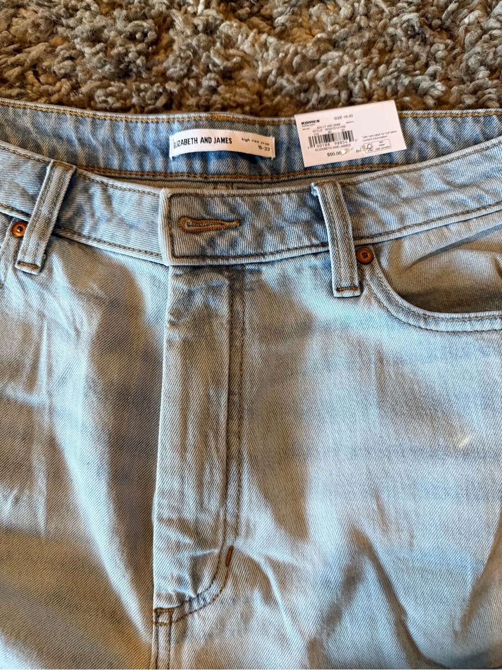 Elizabeth and James Light Wash Relaxed Men’s Jeans